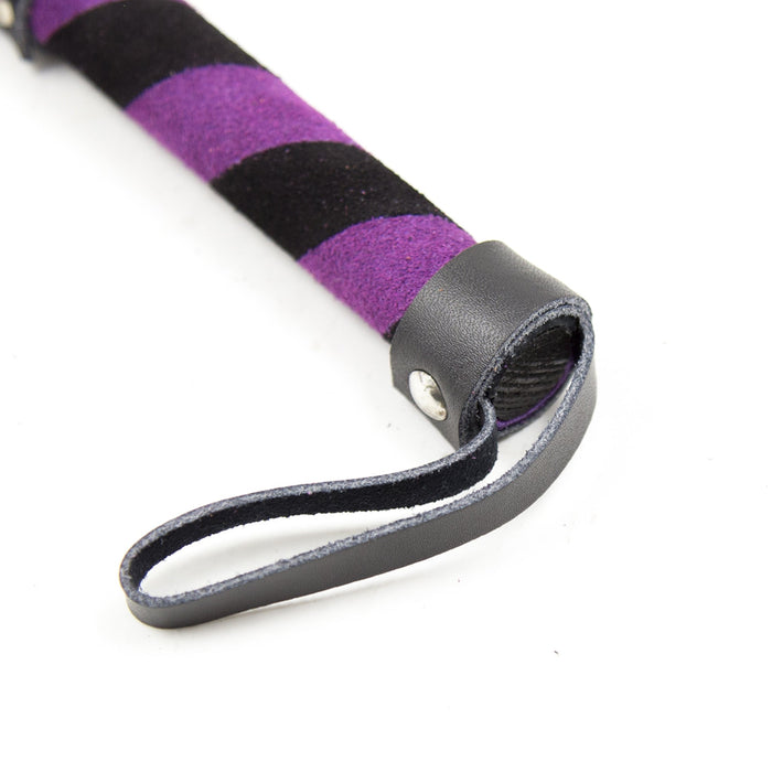 Smart Moves - Leather flogger 27cm purple-Erotiekvoordeel.nl