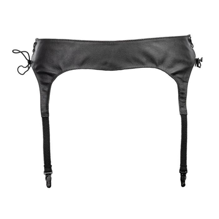 Rimba - Leren Jarretelgordel - Met Veters Zijkant-Erotiekvoordeel.nl