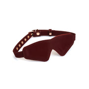 Liebe Seele - Metallic Shade Red - Vegan PU Lederen Blinddoek - Rood/Rosé Goud-Erotiekvoordeel.nl