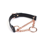 Liebe Seele - Martingale Collar - Zwart/Rosé Goud-Erotiekvoordeel.nl