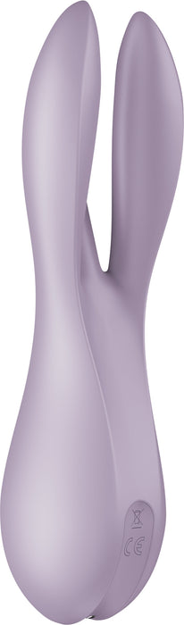 Satisfyer - Threesome 2 - Multifunctionele Vibrator Met 3 Voelsprieten - Lila-Erotiekvoordeel.nl