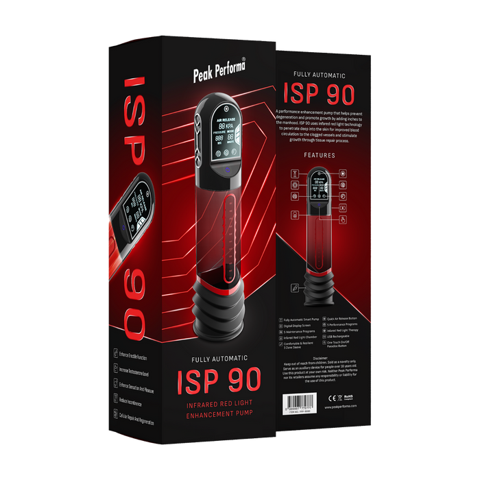 Peak Performa - ISP 90 - Penispomp met Infrarood Licht - Bevordert Groei-Erotiekvoordeel.nl