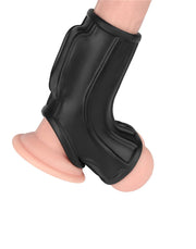 LoveToy - Ridge Knights Ring - Vibrerende Penis en Scrotum Sleeve - Ø 2,8 cm - Zwart-laced-up.nl