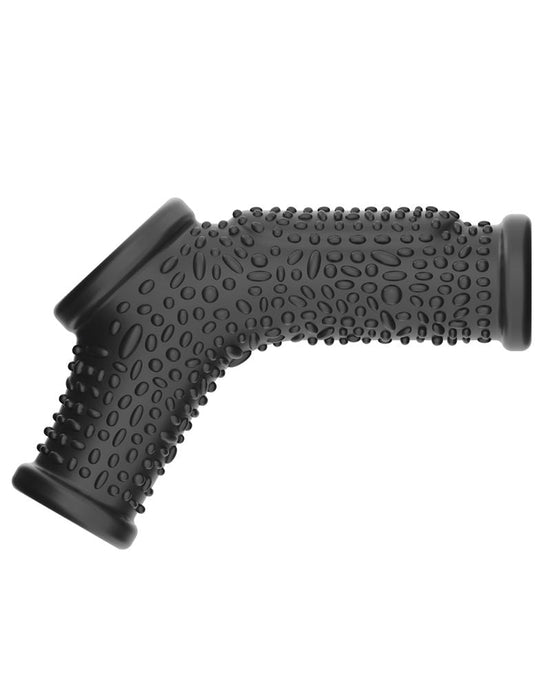 LoveToy - Drip Knights Ring - Vibrerende Penis en Scrotum Sleeve - Ø 2,8 cm - Zwart-Erotiekvoordeel.nl