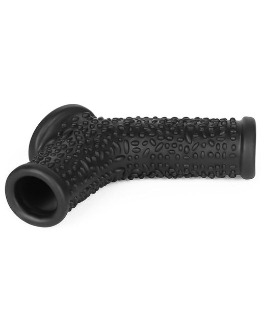 LoveToy - Drip Knights Ring - Vibrerende Penis en Scrotum Sleeve - Ø 2,8 cm - Zwart-Erotiekvoordeel.nl