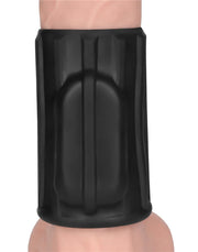 LoveToy - Ridge Knights Ring - Vibrerende Penis Sleeve - Ø 3,7 cm - Zwart-laced-up.nl