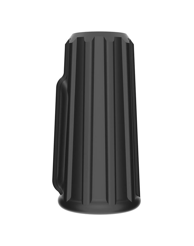 LoveToy - Ridge Knights Ring - Vibrerende Penis Sleeve - Ø 3,7 cm - Zwart-laced-up.nl