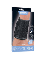 LoveToy - Drip Knights Ring - Vibrerende Penis Sleeve - Ø 3,7 cm - Zwart-laced-up.nl