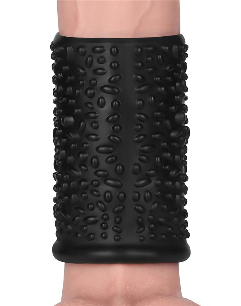 LoveToy - Drip Knights Ring - Vibrerende Penis Sleeve - Ø 3,7 cm - Zwart-laced-up.nl