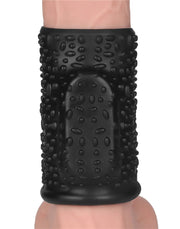 LoveToy - Drip Knights Ring - Vibrerende Penis Sleeve - Ø 3,7 cm - Zwart-laced-up.nl