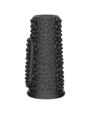 LoveToy - Drip Knights Ring - Vibrerende Penis Sleeve - Ø 3,7 cm - Zwart-laced-up.nl