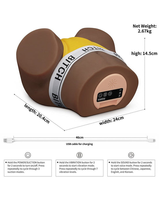 LoveToy Streetgirls Deveny - Zuigmasturbator - Vibratie TPE-Erotiekvoordeel.nl