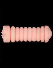 LoveToy - Virgin-Skin Blowout - Dubbelzijdige Stroker Masturbator - Vagina en Mond - Lichte Huidskleur-laced-up.nl