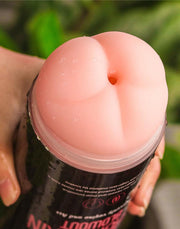 LoveToy - Virgin-Skin Blowout - Dubbelzijdige Stroker Masturbator - Vagina en Ass - Lichte Huidskleur-laced-up.nl