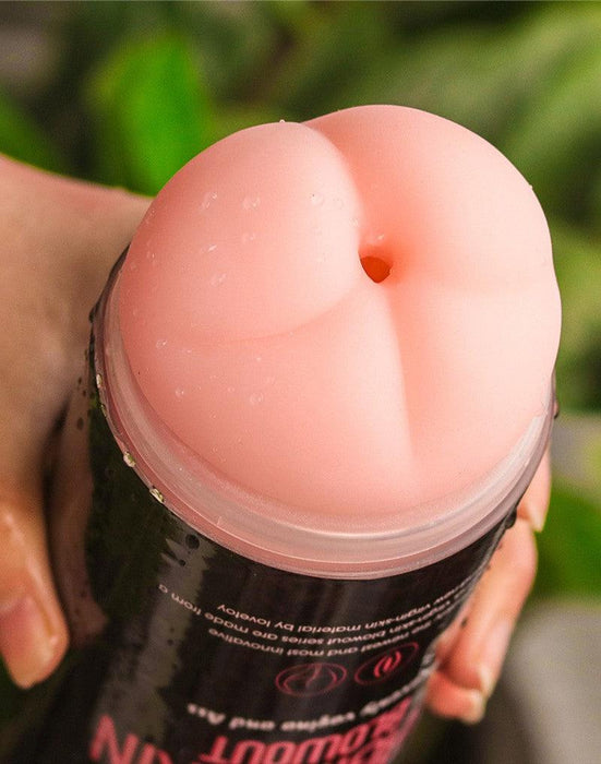 LoveToy - Virgin-Skin Blowout - Dubbelzijdige Stroker Masturbator - Vagina en Ass - Lichte Huidskleur-Erotiekvoordeel.nl
