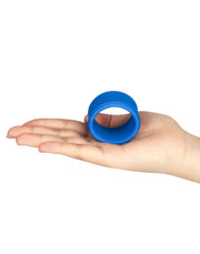 LoveToy - Pinnacle Pro - Deep Rib Grip Cockring - Blauw-laced-up.nl