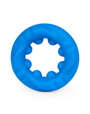 LoveToy - Pinnacle Pro - Ridge Bump Ball Stretcher Cockring - Blauw-laced-up.nl