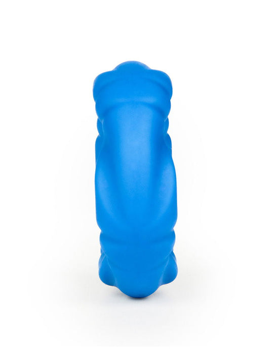LoveToy - Pinnacle Pro - Ridge Bump Ball Stretcher Cockring - Blauw-Erotiekvoordeel.nl