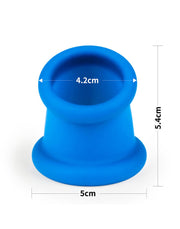 LoveToy - Pinnacle Pro - Tapered Squeeze Cockring - Blauw-laced-up.nl