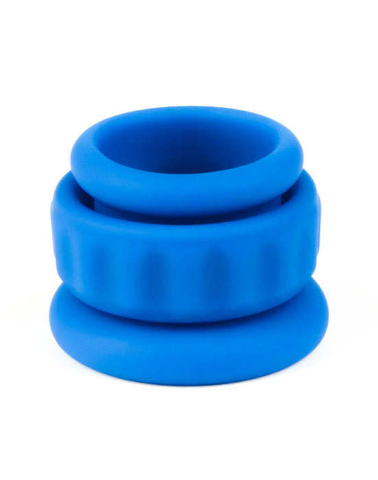 LoveToy - Pinnacle Pro - Twin Flex Stretcher Cockring - Blauw-laced-up.nl