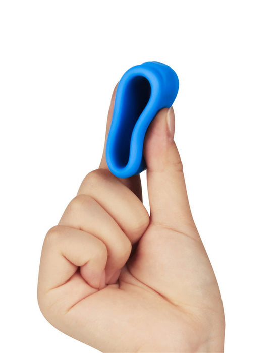 LoveToy - Pinnacle Pro - Twin Flex Stretcher Cockring - Blauw-laced-up.nl