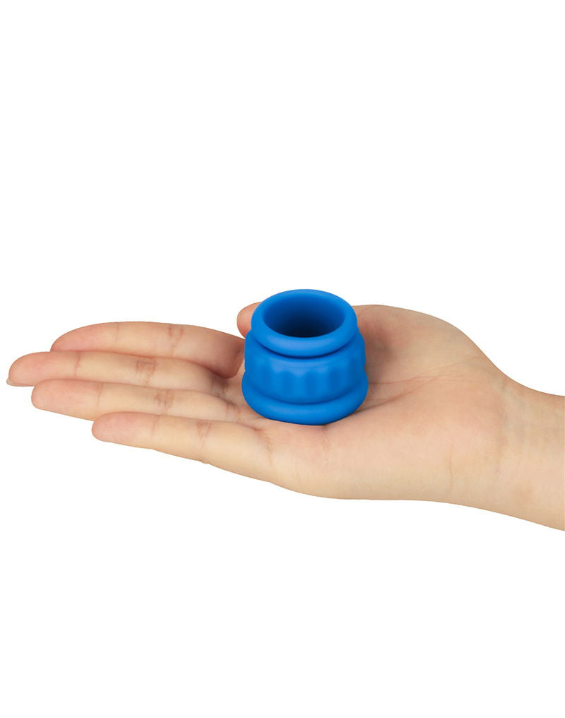 LoveToy - Pinnacle Pro - Twin Flex Stretcher Cockring - Blauw-laced-up.nl