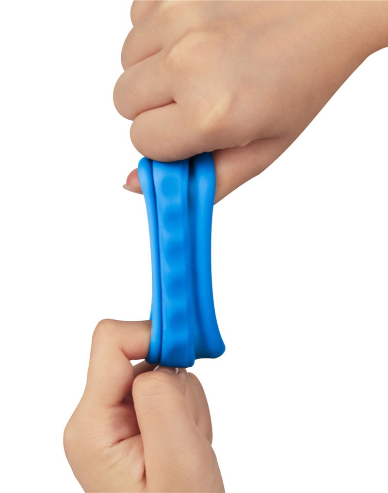 LoveToy - Pinnacle Pro - Twin Flex Stretcher Cockring - Blauw-laced-up.nl