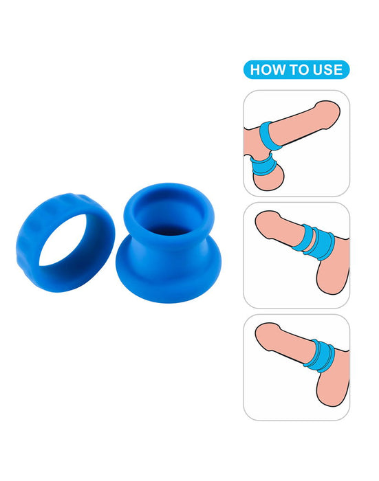 LoveToy - Pinnacle Pro - Twin Flex Stretcher Cockring - Blauw-laced-up.nl