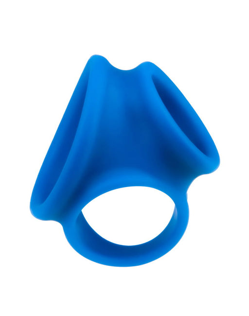 LoveToy - Pinnacle Pro - Trio Grip Enhancer Cockring - Blauw-Erotiekvoordeel.nl