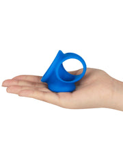 LoveToy - Pinnacle Pro - Trio Grip Enhancer Cockring - Blauw-laced-up.nl
