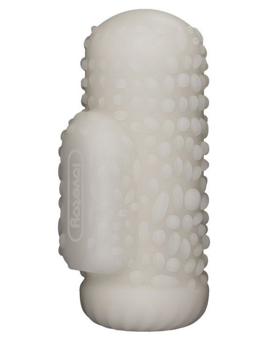 LoveToy - Knights Ring - Vibrerende Dual Purpose Sleeve - Drip - Wit-Erotiekvoordeel.nl