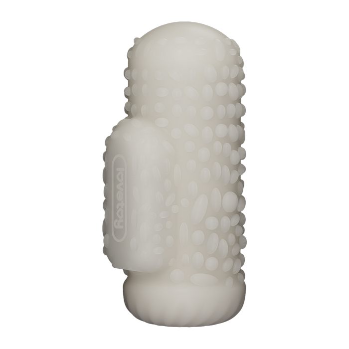 LoveToy - Knights Ring - Vibrerende Dual Purpose Sleeve - Drip - Wit-Erotiekvoordeel.nl