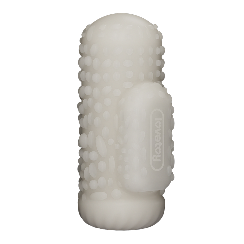LoveToy - Knights Ring - Vibrerende Dual Purpose Sleeve - Drip - Wit-laced-up.nl