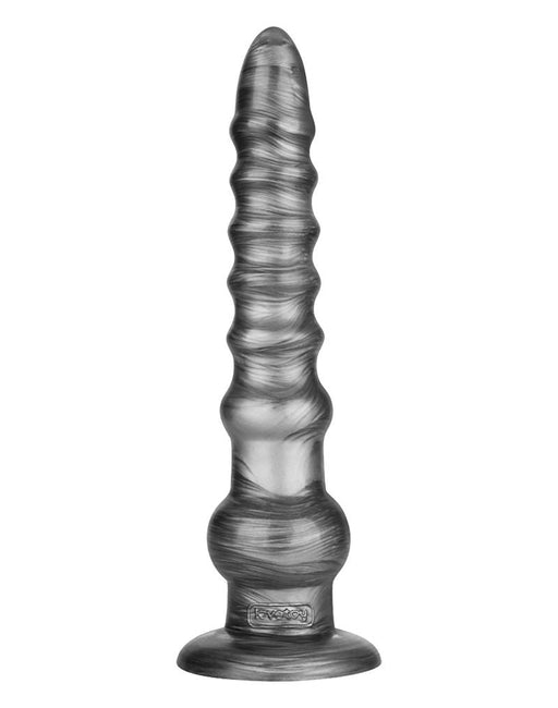 LoveToy - Vibrax Slider - Lange Vibrerende Anaal Dildo - 32 cm - Zilver-laced-up.nl