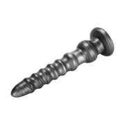 LoveToy - Vibrax Slider - Lange Vibrerende Anaal Dildo - 32 cm - Zilver-laced-up.nl