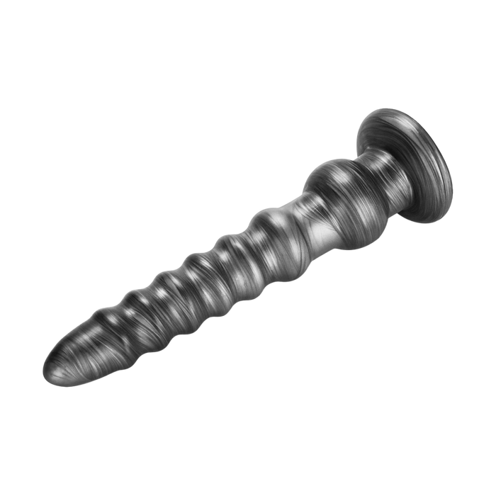 LoveToy - Vibrax Slider - Lange Vibrerende Anaal Dildo - 32 cm - Zilver-laced-up.nl