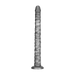 LoveToy - Vibrax Slider - Lange Vibrerende Anaal Dildo - 40,5 cm - Zilver-laced-up.nl