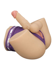 LoveToy - Streetgirl's Dual Motor Sensation Pulse Masturbator met Dildo - Beige-laced-up.nl