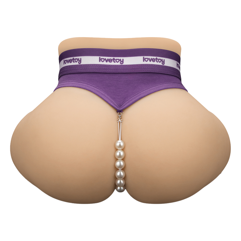 LoveToy - Streetgirl's Dual Motor Sensation Pulse Masturbator met Dildo - Beige-laced-up.nl
