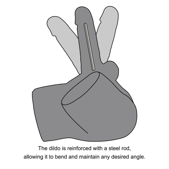 LoveToy - Streetgirl's 17 Masturbator met Buigbare Dildo - Beige-Erotiekvoordeel.nl