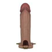 LoveToy - Ingen - Holle Strap-on met Siliconen Staaf – 23 cm - Lichte huidskleur-laced-up.nl