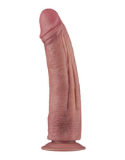 LoveToy - Power Cock - 26,5 cm - Vibrerende Dildo - Dual Density - Lichte Huidskleur-laced-up.nl