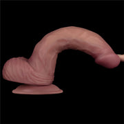 LoveToy - Power Cock - 23 cm - Vibrerende Dildo - Dual Density - Lichte Huidskleur-laced-up.nl