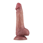 LoveToy - Power Cock - 21,5 cm - Vibrerende Dildo - Dual Density - Lichte Huidskleur-laced-up.nl