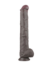 LoveToy - Nature Cock - Dubbellaags Buigbare XXL Dildo - 37,5 cm - Bruin-laced-up.nl