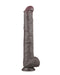 LoveToy - Nature Cock - Dubbellaags Buigbare XXL Dildo - 37,5 cm - Bruin-Erotiekvoordeel.nl