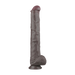 LoveToy - Nature Cock - Dubbellaags Buigbare XXL Dildo - 37,5 cm - Bruin-Erotiekvoordeel.nl