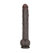 LoveToy - Nature Cock - Dubbellaags Buigbare XXL Dildo - 37,5 cm - Bruin-Erotiekvoordeel.nl