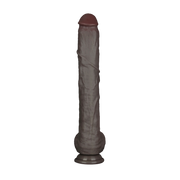 LoveToy - Nature Cock - Dubbellaags Buigbare XXL Dildo - 37,5 cm - Bruin-laced-up.nl