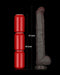 LoveToy - Nature Cock - Dubbellaags Buigbare XXL Dildo - 37,5 cm - Bruin-Erotiekvoordeel.nl